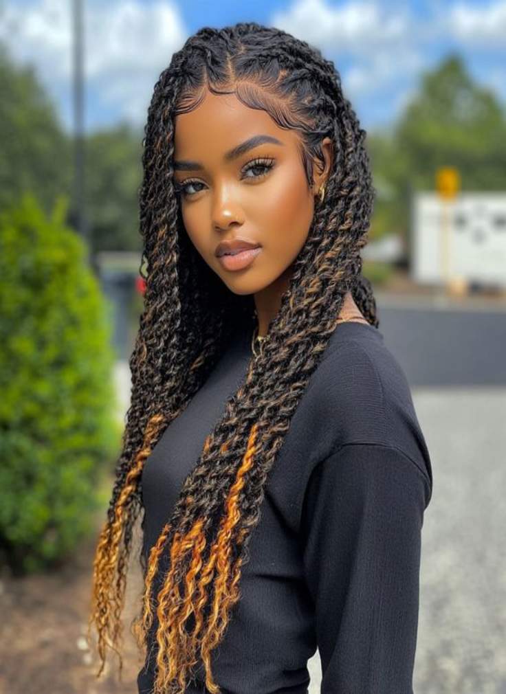 Knotless Bohemian Braids